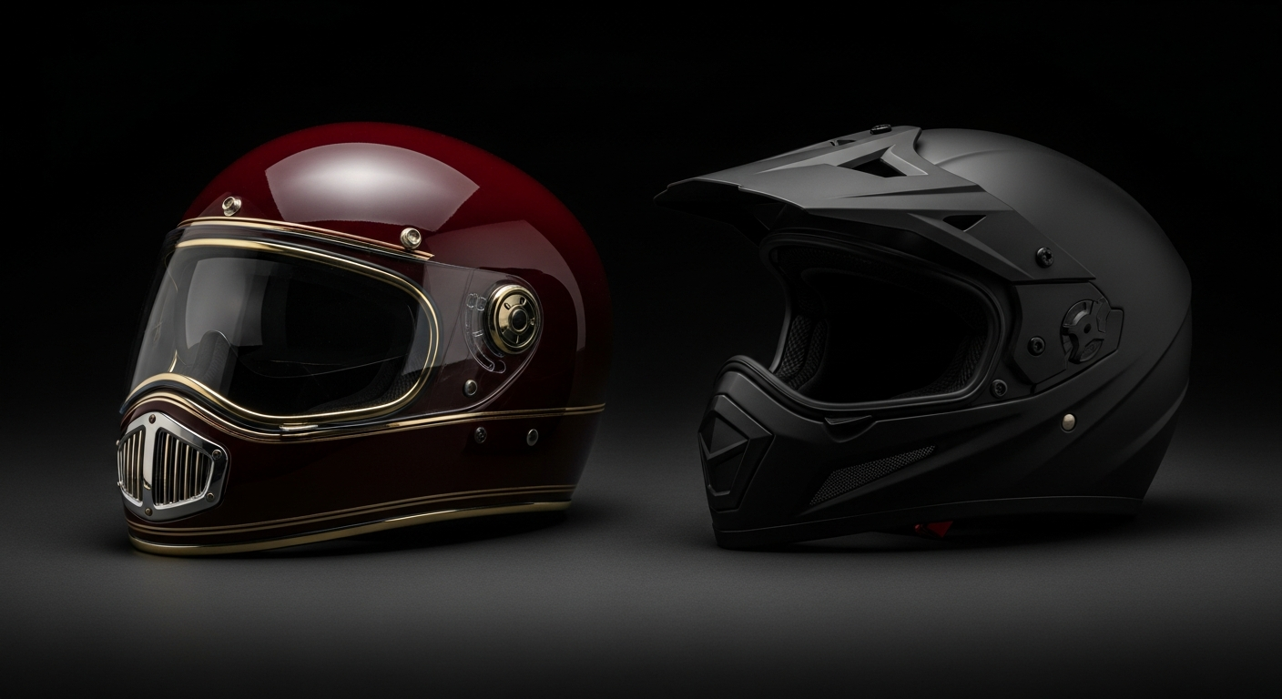Casco moto jet comparado con off-road Motobike Albacete