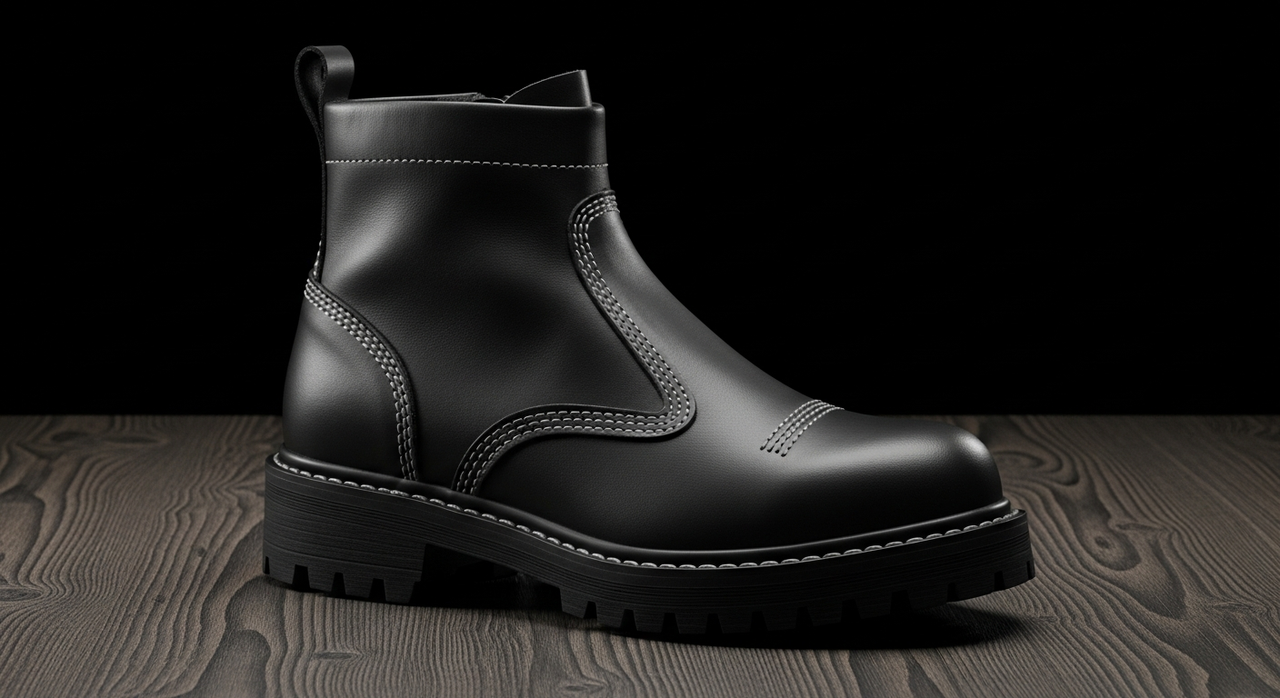 Bota moto corta lateral detalle Motobike Albacete