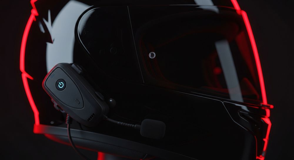 Intercomunicador montado en un casco · Motobike Albacete