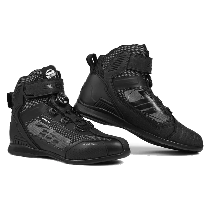 Bota Seventy SD-BR3 Veloce PRO Negro/Amarillo Fluor en MOTOBIKE Albacete